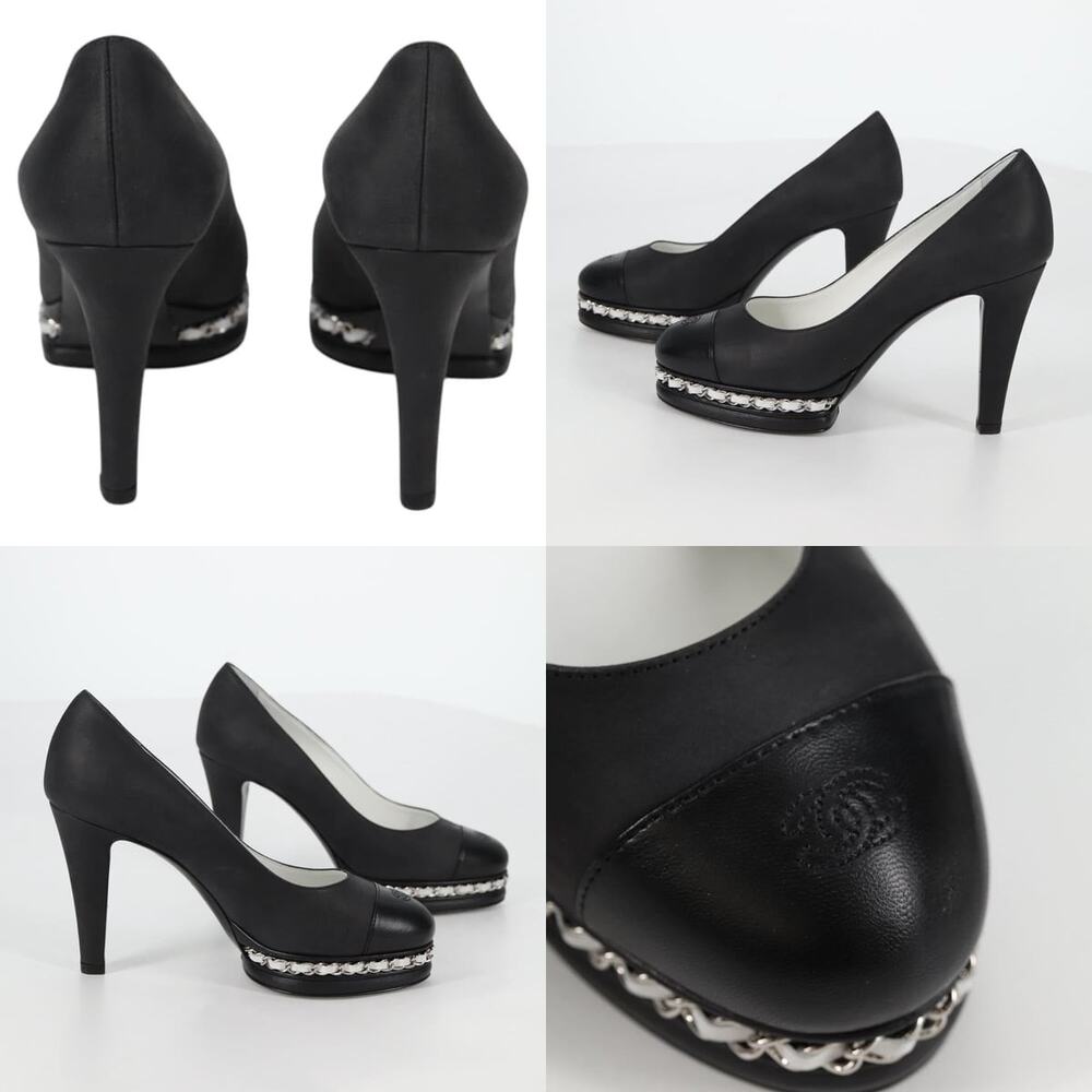 Chanel Classic Calfskin Pump High Heels - Picture 3 of 6